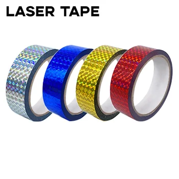 Holographisches Laserband, Selbstklebendes Glitzer-Dekorband, Party-Geschenkverpackung, DIY Heißpräge Gold