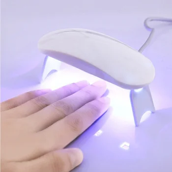Mini USB 6 W Nagel Trocknen Lampe Maschine Tragbare 3 LED UV Maniküre Lampe Nägel USB Kabel Heimgebrauch Nagel