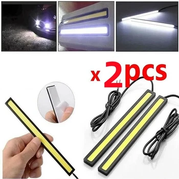 17 cm Universelle Wasserdichte Tagfahrlicht COB Nebel Lampe Auto Styling Led Tag Licht DRL Lampe (2 Stück)