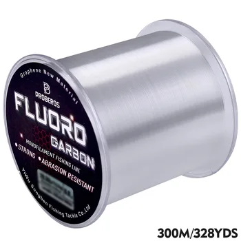 100M 300M 500M FluoroCarbon Hohe Abriebfestigkeit Anti-Curl Carbon Faser Beschichtung Monofilament Angelschnur
