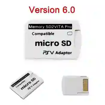 Aolion Version 6.0 SD2VITA Speicherkartensteckplatz-Adapter für PS Vita PSV 1000/2000 3.65 System Micro SD TF