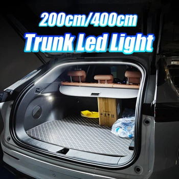 Auto Stamm Led Licht Streifen 200 cm/400 cm Flexible PVC Dekorative Licht Streifen Automatische Induktion