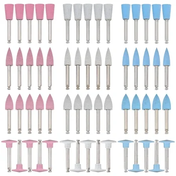 Dental Silikon Schleifen Köpfe Polieren Burs Kit für Niedrigen Geschwindigkeit Contra Winkel (10 Stück)