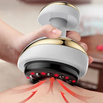 Hause Elektrische Guasha Schaben Massage Schröpfen Körper Massager Vakuum Dosen Saugnapf Heizung Fett Brenner