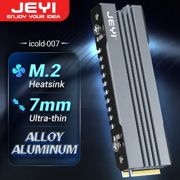 JEYI M.2 SSD-Kühlkörper, 2280 NVME NGFF SSD-Kühlung, Vollaluminium-Kühler mit thermischem Silikonpad