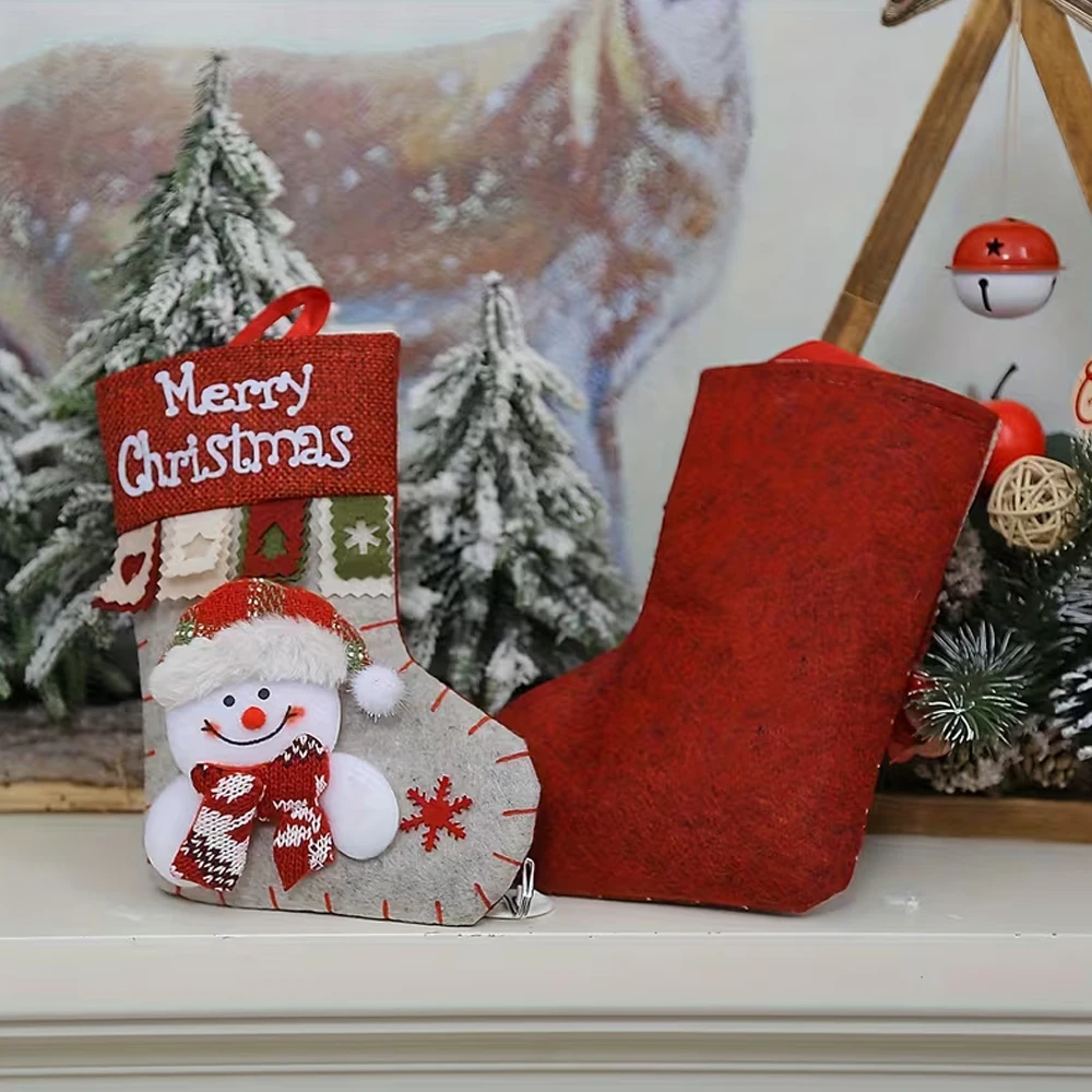 1 Stück Weihnachtsdekorationsstrumpf – Bild 4