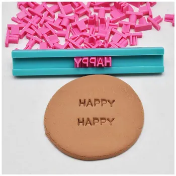 Keramik Kunst Alphanumerische Buchstaben Polymer Clay Stempeln Stempel Präge Sterben Siegel DIY Präge Ton