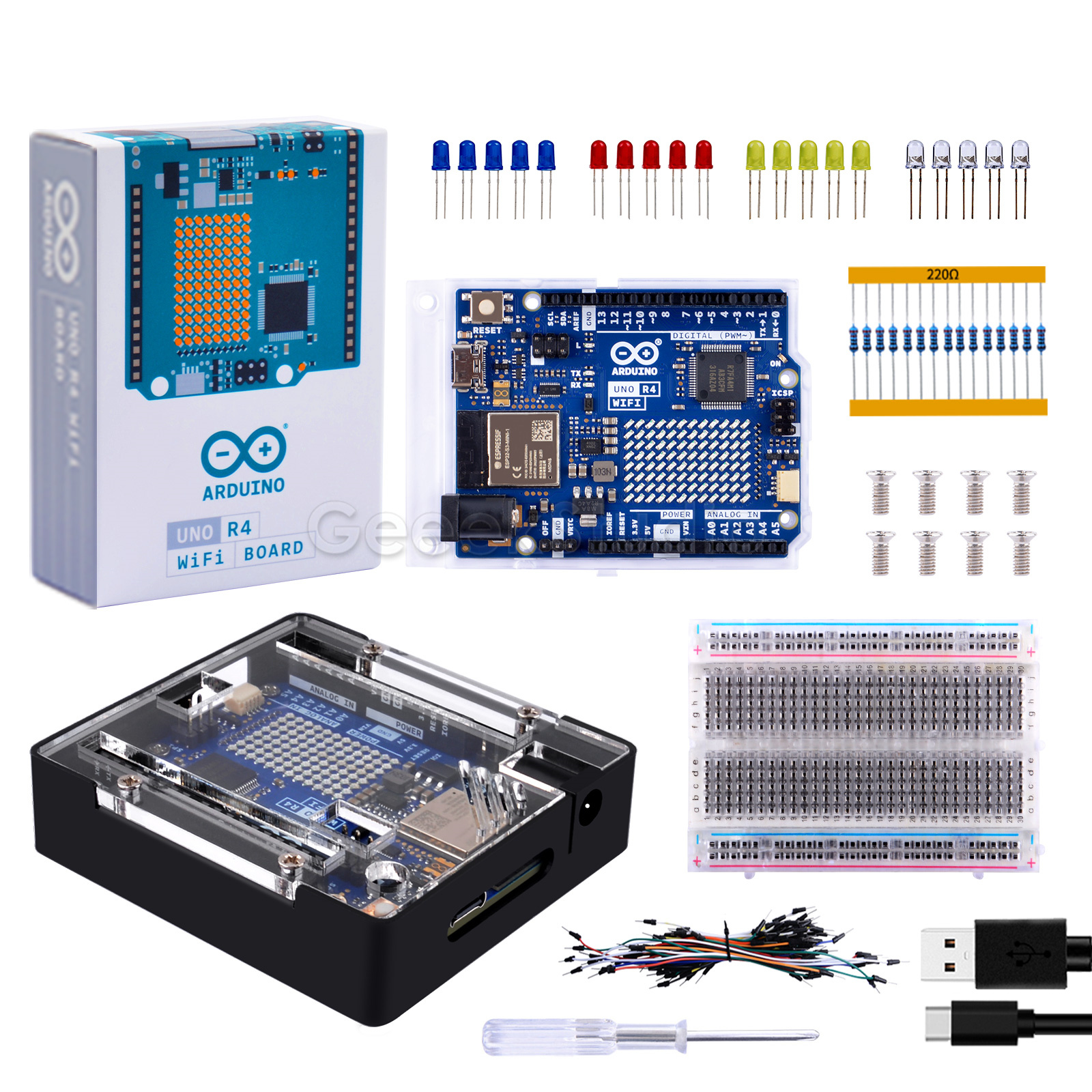 Student Starter Kit mit Arduino Uno R4 Wifi Metall gehäuse
