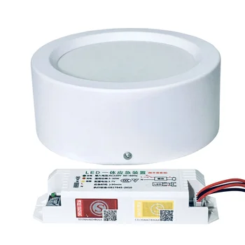LED-Notlicht, intelligente Lampe, Oberflächenmontage, Downlight, Beleuchtung, zwei Oberflächen, 5 Zoll, 12 W