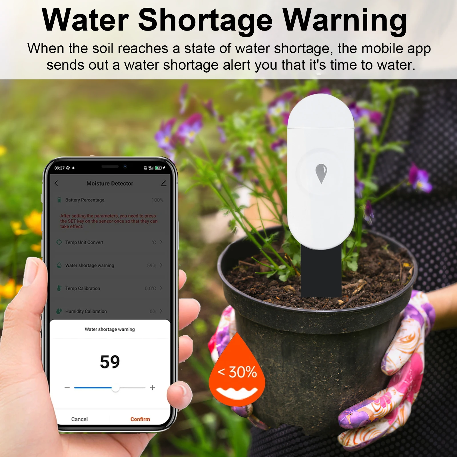 Tuya Zigbee Temperatur Feuchtigkeit Feuchtigkeit Detektor – Bild 5