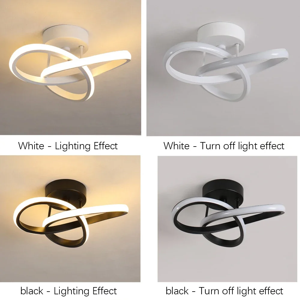 Moderne LED-Deckenleuchte, Flurbeleuchtung, minimalistische – Bild 3