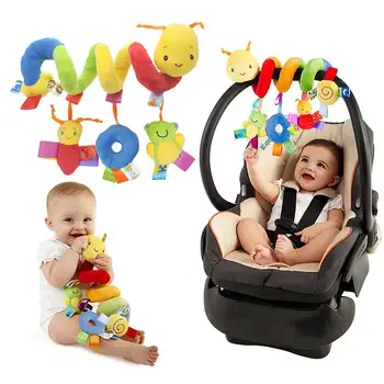 Baby Krippe Hängen Rasseln Spielzeug Auto Sitz Spielzeug Weiche Mobiles Kinderwagen Krippe Kinderbett Spirale