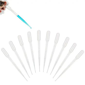 Labor Pipette 1ml 2ml 3ml 5ml Kunststoff Einweg Messbehälter Flüssigkeit Dropper Ausrüstung stroh (100 Stück)