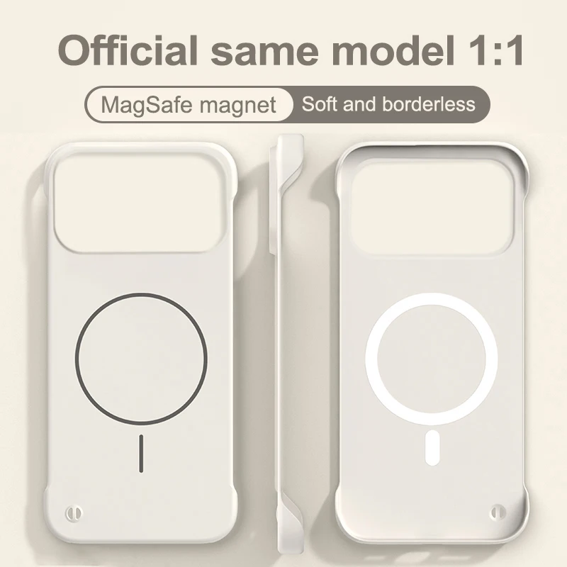 Rahmenlose einfarbige magnetische Hülle für iPhone 17, Air – Bild 3