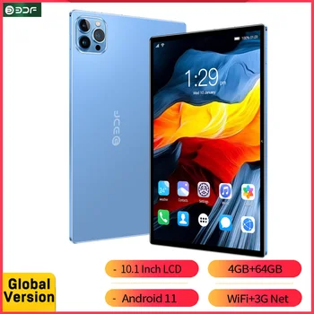 BDF 10,1-Zoll-Tablet mit Android 11, 4 GB RAM, 64 GB ROM, 1 TB erweiterbar, 1280x800 IPS-Bildschirm, 5000 mAh