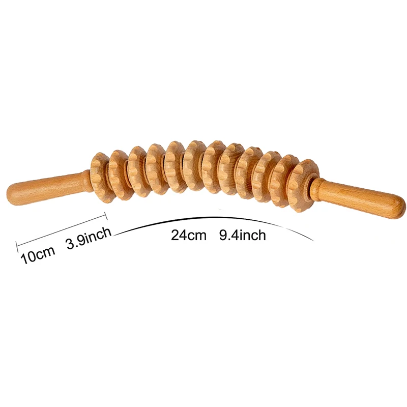 Holz-Rollen-Massagestab, Handgetriebe-Werkzeug – Bild 6