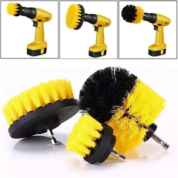 Set Bohrbürsten-Set, Power Scrubber, Waschreinigungsbürsten, Werkzeugset für Fugenmörtel (3 Stück)