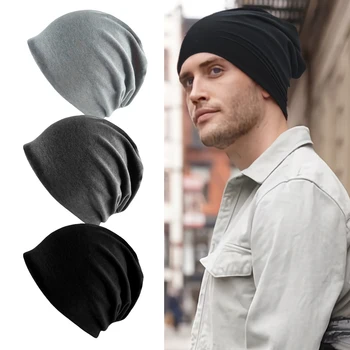 Einfarbige Unisex Slouchy Beanie - weiche, leichte, warme Wintermütze für Männer und Frauen, Hip-Hop, Laufen