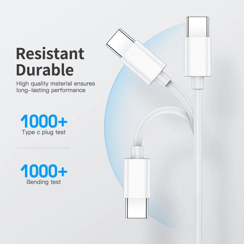 USB-C auf USB-C Kabel 100 W für iPhone 15/16/17 und Samsung – Bild 3