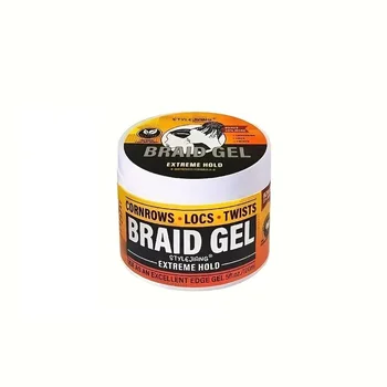 Extreme Hold Braid Gel - Styling-Haarwachs für Cornrows, Locs, Twists und modische Zöpfe