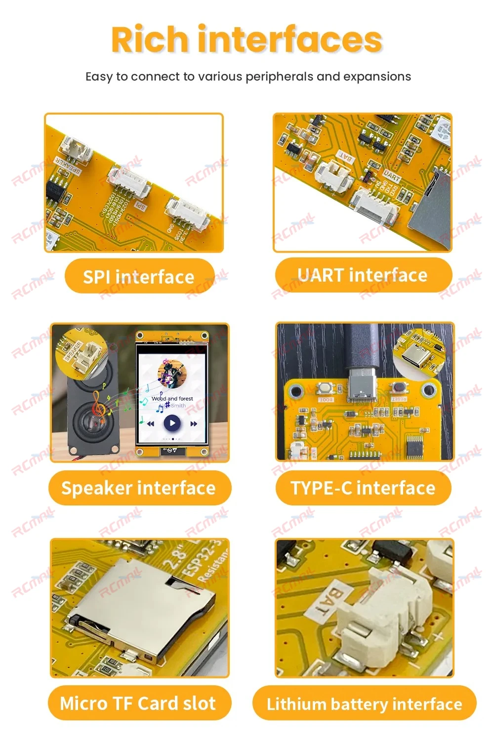 ESP32 Entwicklungsboard mit TFT-Touchdisplay 2,8–7 Zoll, LVGL – Bild 2