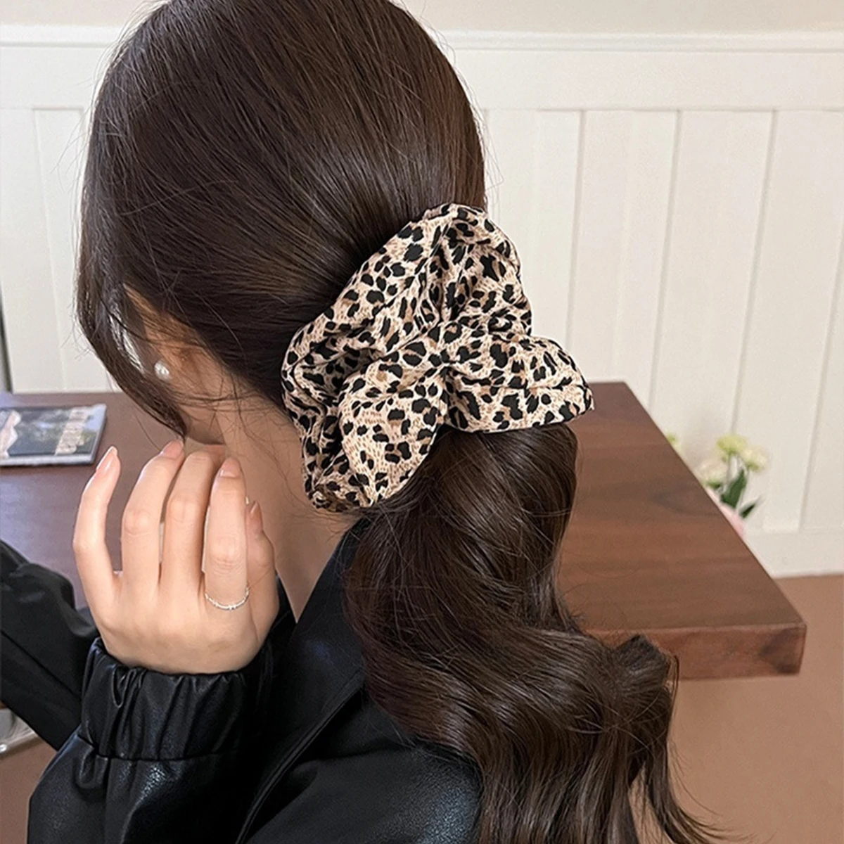 1 Stück Haarband mit Muster, elastisches Haarband, hohe – Bild 3