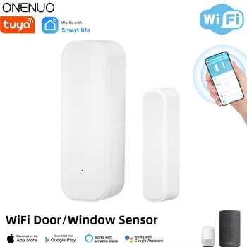 Tuya Wifi Tür Sensor Fenster Eintrag Sensor Sicherheit Einbrecher Tür Sensor Alarm Smart Leben Magnetische Tür