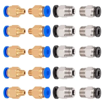 PC4-M6 PC4-M10 Pneumatikanschlüsse für Creality Ender 3/3 Pro/3 V2 Ender 5/5 Pro/5 Plus CR-10 (10 Stück)