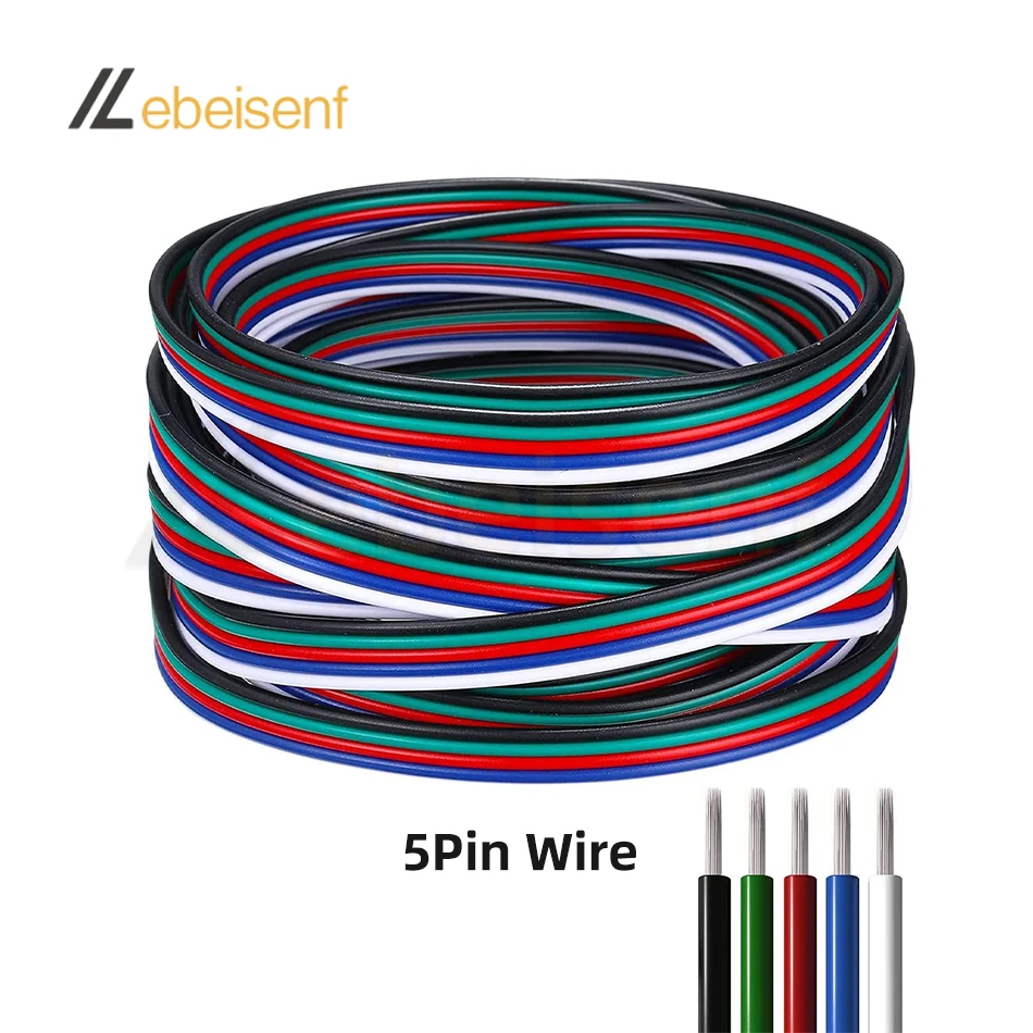 Farbiges LED Streifen Verlängerungskabel 5/10M 22AWG 2-6Pin – Bild 6