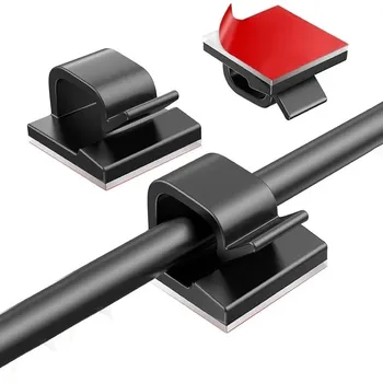 Kabel Organizer Clips Draht Wickler Halter Kabel Protector USB Kabel Management Klebe Haken Schreibtisch