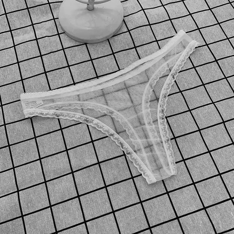 Sexy Transparente Tanga Höschen Frauen Spitze Durchsichtig