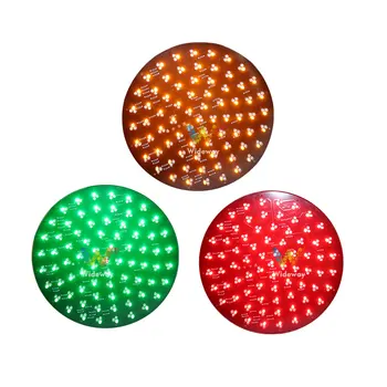 Verkehrsampel-Komponenten 300mm Runde Rot, Gelb und Grün Dreifarbige Ampelteile Lichtplatte LED