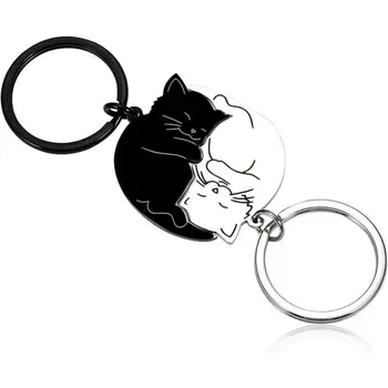 Paar Geschenk Schlüssel bund niedlichen Valentinstag Geschenk für Freundin Freund ihn ihre Katze Liebhaber