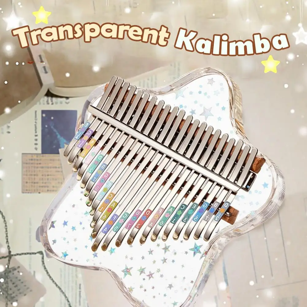 Kalimba Mbira 21-Tasten-Daumenklavier mit Stimmhammer und – Bild 3
