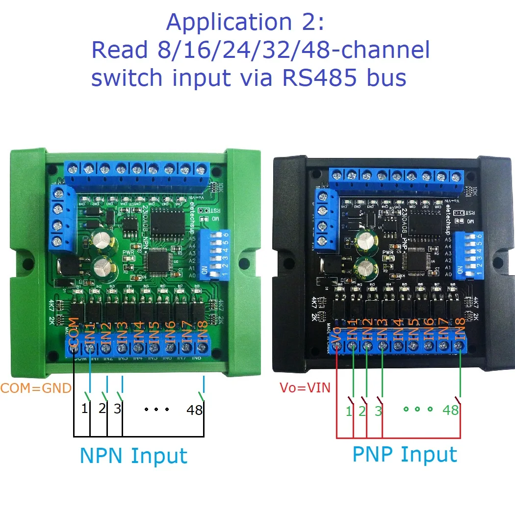 RS485 Remote IO Modul 8 16 24 32 48CH Multifunktions-SPS – Bild 3