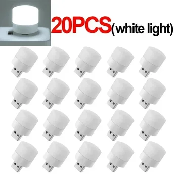 LED Tischlampe Lichter Zimmer Stecker USB Licht Nacht Mini Buch Lesen Dekorieren Artikel Warmweiß Augenschutz