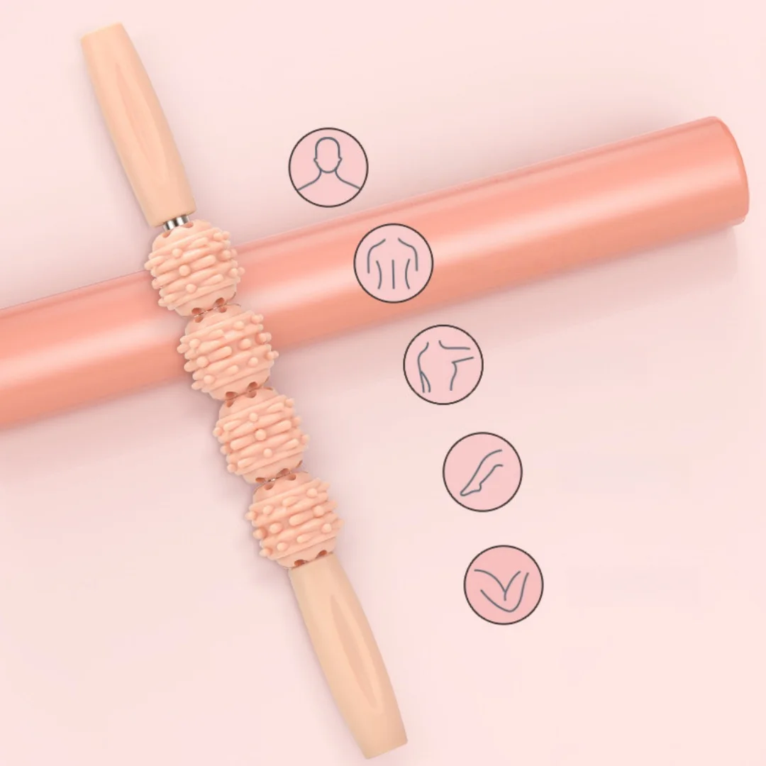 Massagestab, Noppenrolle, Beinmuskel-Entspanner, Yoga-Rolle – Bild 4