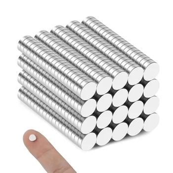 6 x 2 mm starke runde Magnete für Kühlschrank, Heimwerken, Gebäude, Wissenschaftlich, Basteln (50 Stück)