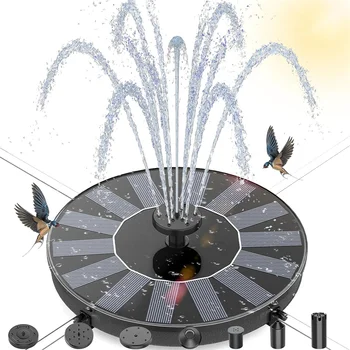 Solar Wasser Brunnen Pool Teich Wasserfall Brunnen Garten Dekoration Outdoor Vogel Bad Solarbetriebene