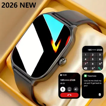 2026 Smartwatch Android iOS Telefon 2,01 Zoll Farbdisplay Bluetooth Anrufannahme Fitness-Uhr Tracker