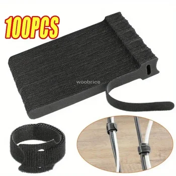 Lösbare Kabel-Organizer-Krawatten, Maus-Kopfhörer, Kabelmanagement, Nylon-Kabelbinder, wiederverwendbare