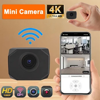 HD Mini Kamera 4K 1080P WiFi IP AP Fernüberwachung Leichter tragbarer Camcorder Smart Home Überwachung