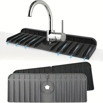 Silikon Wasserhahn Matte Spülmittel Schwamm Halter Waschbecken Küche Arbeitsplatte Trocknen Matte Bad Küche