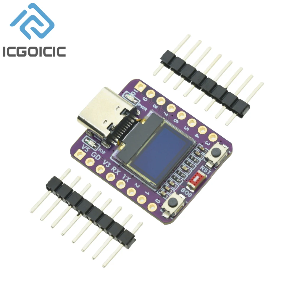 0,42 Zoll OLED-Entwicklungsboard für ESP32-C3 – Bild 5