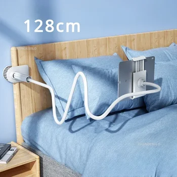 128 cm Handyhalter Ständer Lazy Bracket Kopfstütze Bett 360 Flexible lange Arme Klemmhalterung für IPhone