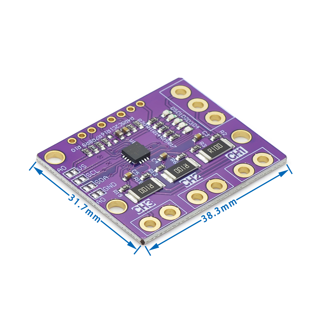 I2C SMBUS INA3221 Dreikanal-Shunt-Stromversorgungs- und – Bild 6