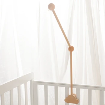Baby Holz Bett Glocke Halterung 0-12 Monate Bett Glocke Halterung Holz Mobile Neugeborenen Häkeln Bett Glocke