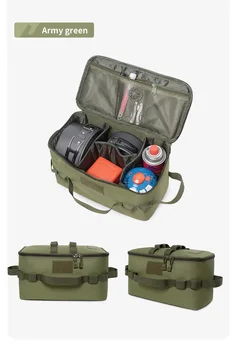 Outdoor Camping Gas Tank Lagerung Tasche Große Kapazität Boden Nagel Werkzeug Tasche Gas Kanister Picknick