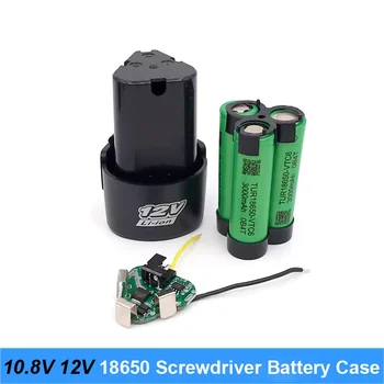 10,8 V 12 V Schraubendreher-Bohrer-Batteriegehäuse mit 18650 Hoder-Halterungen, 3S 30 A BMS-Platine für Shura
