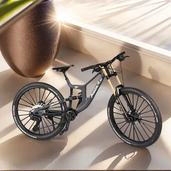1:8 Modell Mini Legierung Fahrrad Diecast Metall Spielzeug Fahrräder Dämpfung Berg Finger Fahrrad Simulation